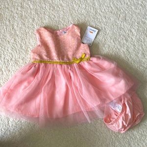 Carter’s 3 month pink and gold sparkle dress